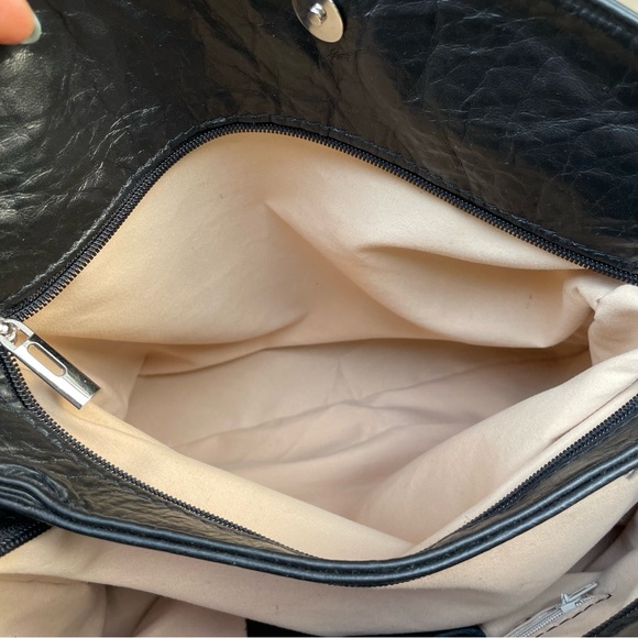 L'Artigiano Sorrentino black leather purse bag made in Italy - Picture 13 of 14